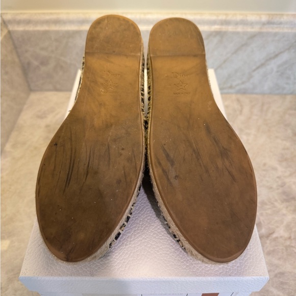 Christian Dior Leopard Espadrille. size 38.5 - Picture 3 of 7